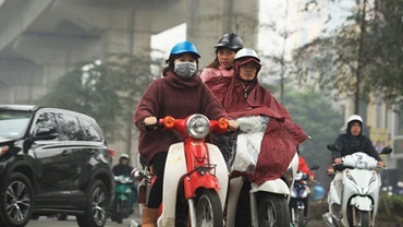 Khu vực phía Đông Bắc Bộ đêm và sáng có mưa nhỏ, mưa phùn và sương mù, trời rét về đêm và sáng. (Ảnh minh họa)