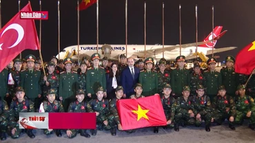 Đoàn công tác của quân đội lên đường tham gia cứu trợ tại Thổ Nhĩ Kỳ