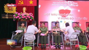 Lan tỏa phong trào hiến máu tình nguyện trong Công an Nhân dân
