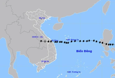 Áp thấp nhiệt đới tiếp tục suy yếu và tan dần. (Nguồn: nchmf.gov.vn)