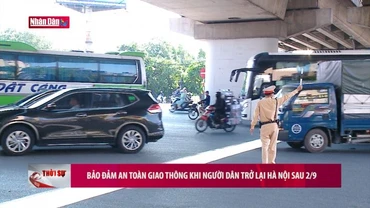 Bảo đảm an toàn giao thông khi người dân trở lại Hà Nội sau 2/9