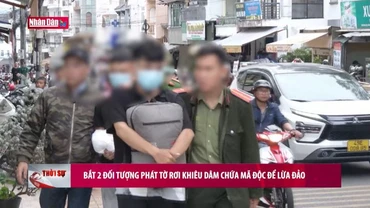 Bắt 2 đối tượng phát tờ rơi khiêu dâm chứa mã độc để lừa đảo