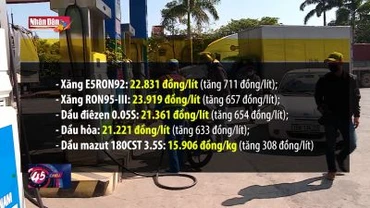 Xăng, dầu đồng loạt tăng giá