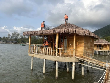 Chính quyền thành phố Phú Quốc cưỡng chế công trình xây dựng trái phép trên đất do nhà nước quản lý.