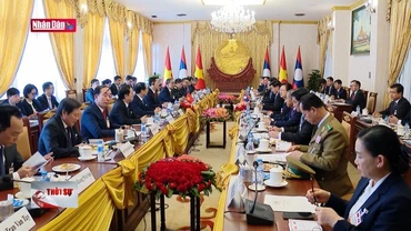 Chủ tịch nước hội đàm với Tổng Bí thư, Chủ tịch nước Lào