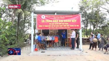 Báo Nhân Dân trao nhà Đại đoàn kết tại Sóc Trăng