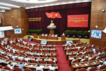 Hội nghị toàn quốc tổng kết 10 năm công tác phòng, chống tham nhũng, tiêu cực. (Ảnh: ĐĂNG KHOA)