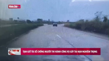 Tạm giữ tài xế chống người thi hành công vụ gây tai nạn nghiêm trọng