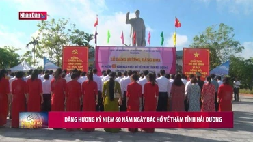 Dâng hương kỷ niệm 60 năm Ngày Bác Hồ về thăm tỉnh Hải Dương