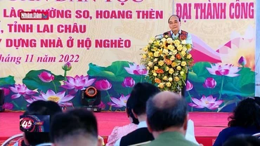 Chủ tịch nước dự Ngày hội Đại đoàn kết dân tộc tại Lai Châu