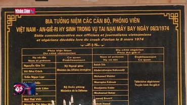 Tưởng niệm cán bộ, phóng viên Việt Nam - Algeria hy sinh tại Sóc Sơn
