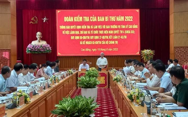 Các đại biểu dự buổi làm việc.