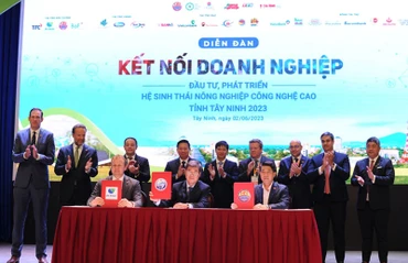 Lễ ký kết giữa Ủy ban nhân dân tỉnh Tây Ninh và các doanh nghiệp, tổ chức.