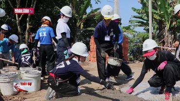 50 tình nguyện viên Nhật Bản đến Đồng Tháp xây nhà cho người nghèo
