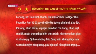 Bộ Chính trị, Ban Bí thư thi hành kỷ luật