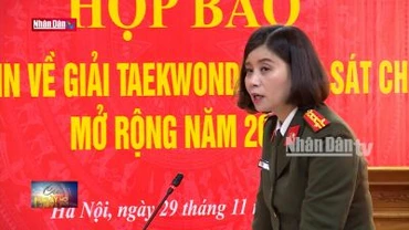 Bộ Công an công bố Giải Taekwondo Cảnh sát châu Á mở rộng năm 2024