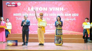 Tôn vinh 100 người hiến máu tiêu biểu toàn quốc