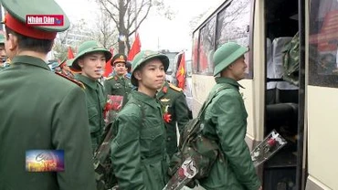 Hàng nghìn tân binh Thủ đô nô nức lên đường nhập ngũ