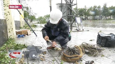 Quảng Nam tập trung khôi phục lưới điện sau bão số 4