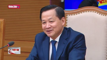 Phó Thủ tướng Lê Minh Khái gặp mặt Chủ tịch ngân hàng Hàn Quốc