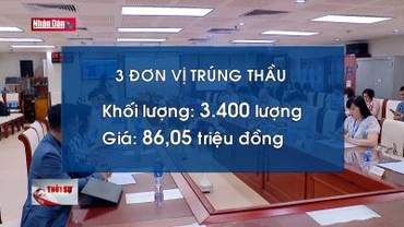 Đấu giá thành công 3.400 lượng vàng với giá 86,05 triệu đồng/lượng