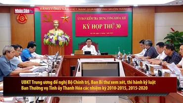 Kỳ họp thứ 30 Ủy ban Kiểm tra Trung ương