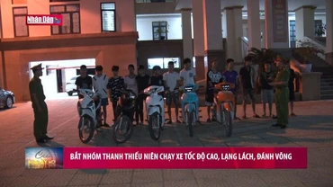 Bắt nhóm thanh thiếu niên chạy xe tốc độ cao, lạng lách, đánh võng