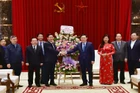 Đồng chí Vương Đình Huệ tiếp Đoàn đại biểu Thường trực Ban Trị sự Tổng hội Hội thánh Tin lành Việt Nam (miền bắc).