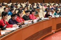 Đại biểu Quốc hội các tỉnh, thành phố dự phiên khai mạc Kỳ họp thứ 9, Quốc hội khóa XV. (Ảnh: DUY LINH-BÙI GIANG)