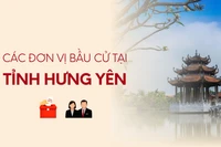 [Infographic] Các đơn vị bầu cử đại biểu Quốc hội tại tỉnh Hưng Yên