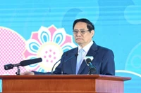 Thủ tướng Chính phủ Phạm Minh Chính phát biểu ý kiến tại Diễn đàn. (Ảnh: TRẦN HẢI)