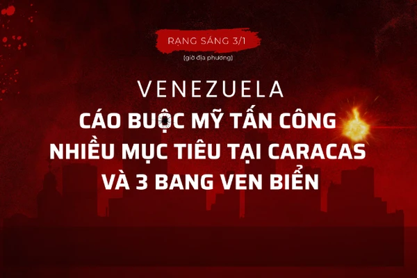 [Infographic] Venezuela cáo buộc Mỹ tấn công nhiều mục tiêu tại Caracas và 3 bang ven biển