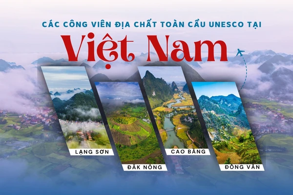 [Infographic] Các công viên địa chất toàn cầu UNESCO tại Việt Nam