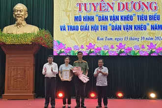 Công an tỉnh Kon Tum xuất sắc đạt giải nhất hội thi.