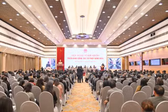 Toàn cảnh hội nghị Ngành Tư pháp.