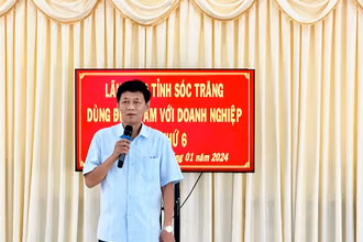 Bí thư Tỉnh ủy Sóc Trăng Lâm Văn Mẫn khẳng định sự phát triển của địa phương là nhờ sự nỗ lực của doanh nghiệp.