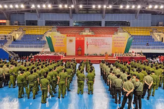 Quang cảnh lễ khai mạc.