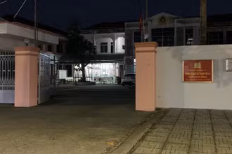 Trụ sở Phòng Cảnh sát giao thông Công an tỉnh Trà Vinh.