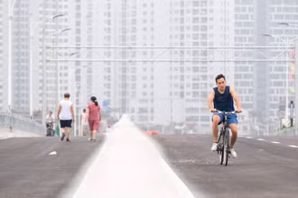 [Ảnh] Ngắm cầu Vĩnh Tuy 2 trước ngày thông xe