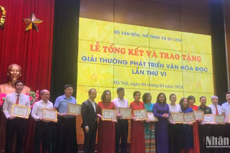 Các tập thể được trao giải Phát triển Văn hóa đọc lần thứ VI.