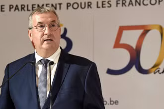 Bộ trưởng, Thủ hiến Cộng đồng người Bỉ nói tiếng Pháp (Wallonie-Bruxelles) Pierre- Yves Jeholet.