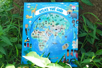 Bộ sách “Atlas thế giới”. (Ảnh: Đinh tỊ Books)