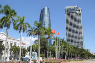 Một góc thành phố Đà Nẵng sáng 1/9.