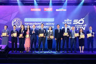 Các doanh nghiệp được vinh danh tại buổi lễ. (Ảnh: Ban tổ chức cung cấp)