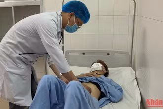 Bệnh nhân B.X.B sau can thiệp đã tỉnh táo và tiếp tục được theo dõi điều trị tại Bệnh viện Đa khoa Trung ương Cần Thơ.