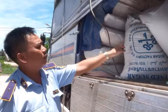 Số đường nhập lậu bị Cục Quản lý thị trường Phú Yên tạm giữ để tiếp tục điều tra và xử lý theo quy định pháp luật.