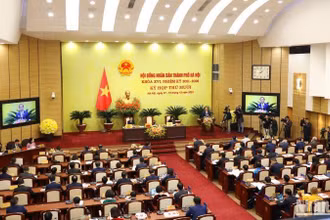 Quang cảnh kỳ họp.
