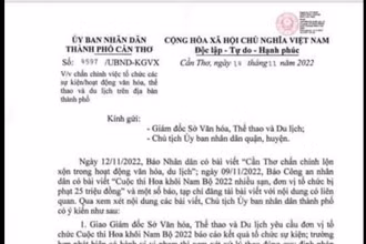 UBND thành phố Cần Thơ ban hành văn bản chấn chỉnh các hoạt động văn hóa, du lịch sau phản ánh của Báo Nhân Dân.