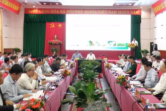 Toàn cảnh Hội thảo khoa học lấy ý kiến góp ý Quy hoạch tỉnh Đắk Nông thời kỳ 2021 -2030, tầm nhìn đến năm 2050. 