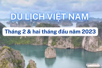 [Infographic] Bức tranh khả quan của du lịch Việt Nam trong hai tháng đầu năm 2023